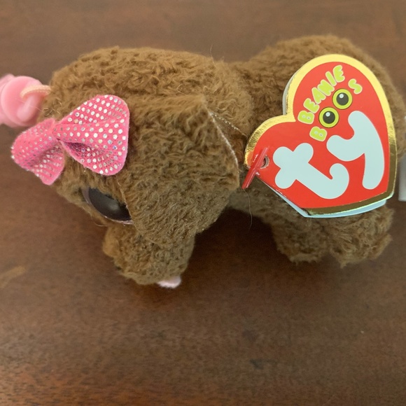 TY Beanie Boos 3" MADDIE Poodle Dog Key Chain Plush Collectable NEW w Tags - Picture 4 of 8